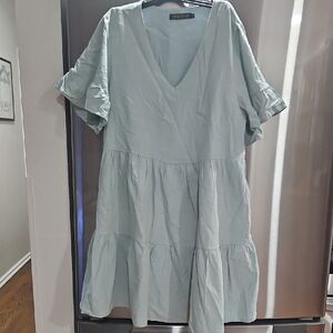 Fancyinn Ruffle Shift Mini Dress